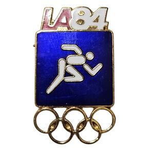 1984 Las Angeles Track and Field Olympic Game Pin